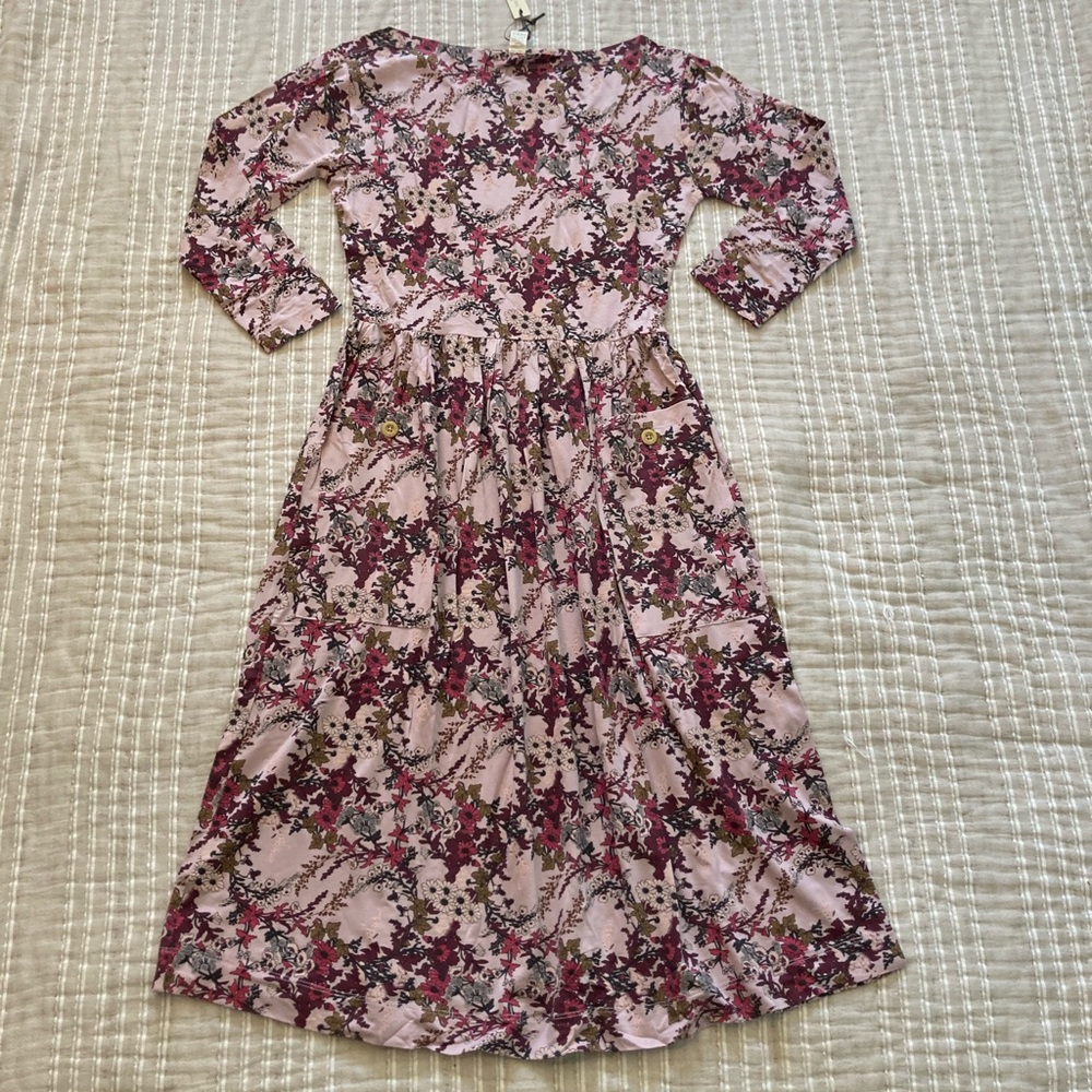 Kate Quinn QAL Woods modal pocket dress Queen Anne's Lace